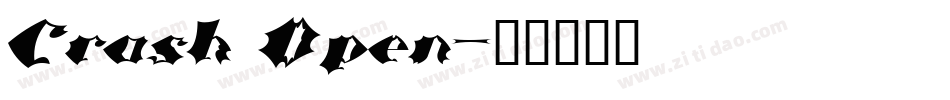 Crash Open字体转换